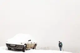 دختر برفی در کولاک سنگین به دنیا آمد