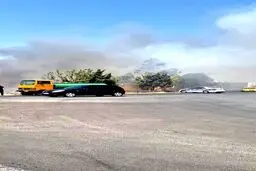 دیده شدن دود شدید در غرب تهران + فیلم و علت