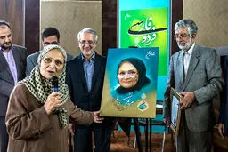 تصاویر/ تجلیل از مریم نشیبا پیشکسوت رادیو