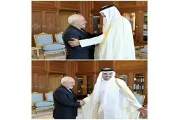 دیدار ظریف با امیر قطر/ عکس