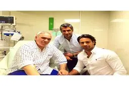 عیادت مجیدی از فتح الله زاده/عکس