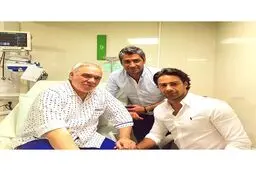 عیادت مجیدی از فتح الله زاده/عکس