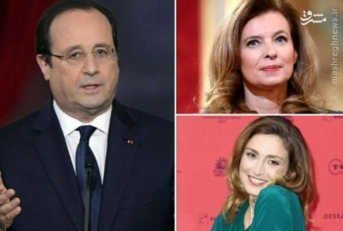رابطه همزمان رئیس جمهور فرانسه با سه زن+عکس