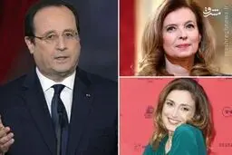 رابطه همزمان رئیس جمهور فرانسه با سه زن+عکس