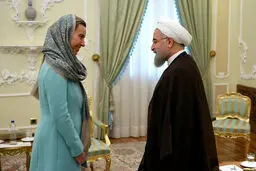 موگرینی در مسیر بازگشت از تهران چه نوشت؟
