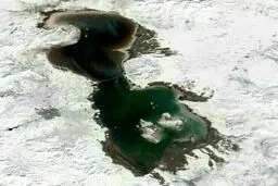 عکس هوایی جالب از دریاچه ارومیه