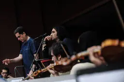 پشت‌صحنه تمرین رضایزدانی و ارکستر/تصاویر