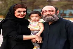 عکس جالب (با صورت کبود)از هدایت هاشمی با همسر و فرزندش جانا