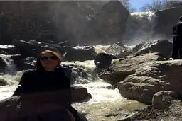 الهام پاوه نژاد در آبشار ماسوله+عکس
