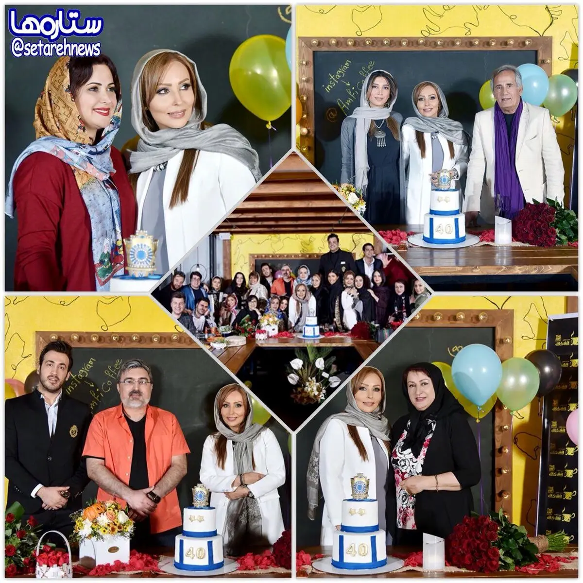 دورهمی پرستو صالحی و رفقا در کافه مجید مظفری/عکس
