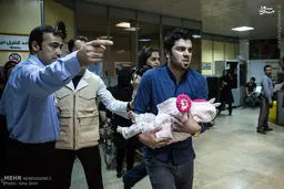 عکس/ کوچکترین مصدوم چهارشنبه سوری