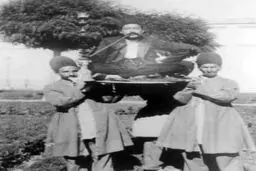 تصویری جالب از ارباب و نوکرها در زمان قاجار