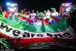شهر سارانسک در تصرف هواداران ایرانی/تصاویر