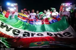 شهر سارانسک در تصرف هواداران ایرانی/تصاویر
