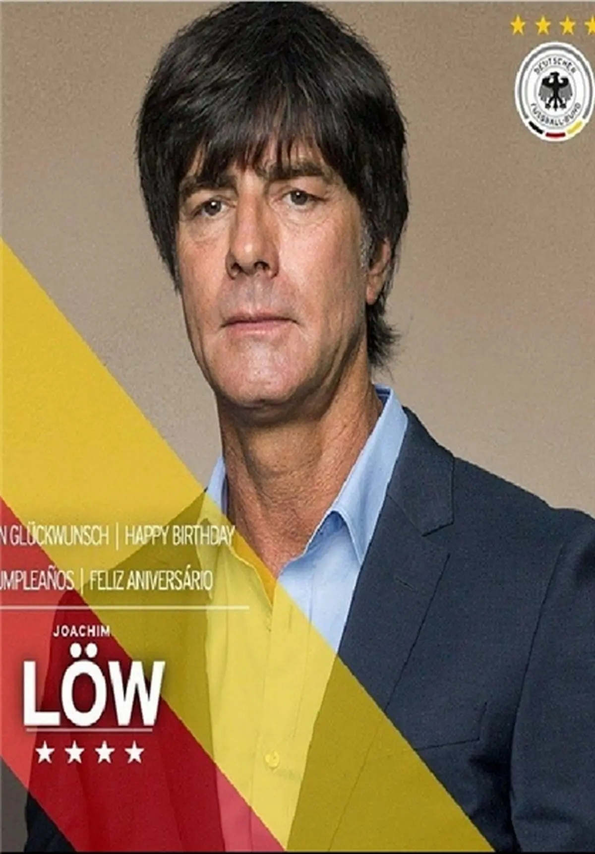 تبریک برای ۵۵ سالگی یواخیم لو/عکس