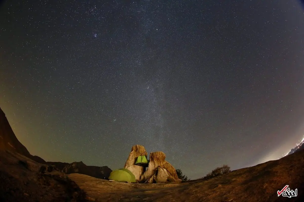 نمایی دیدنی از آسمان بر فراز کوه سوراکسان در کره جنوبی/عکس