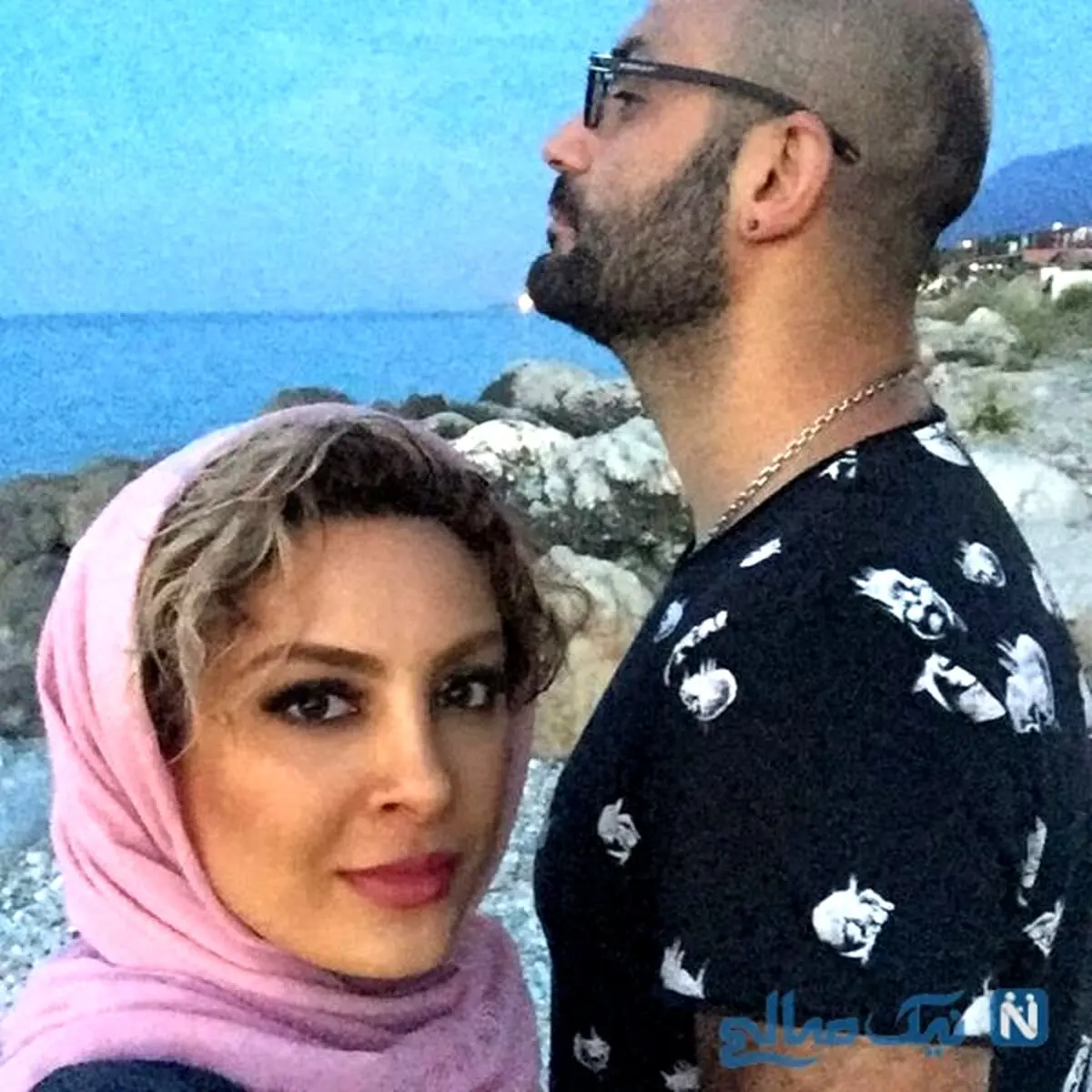 اینستاگرام: حدیثه تهرانی و همسرش