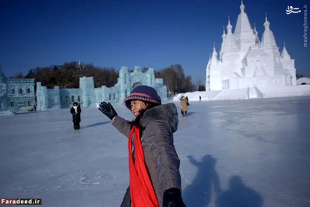 جشنواره‌ای برف و یخ در چین/تصاویر
