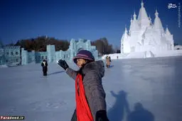 جشنواره‌ای برف و یخ در چین/تصاویر