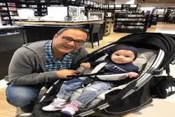 نخستین عکس از دختر رامبد جوان و نگار جواهریان