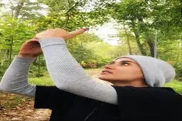 سلفى جنگلى پريناز ايزديار/عکس