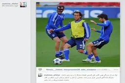 پیام اینستاگرامی مهناز افشار برای تولد علی کریمی /عکس