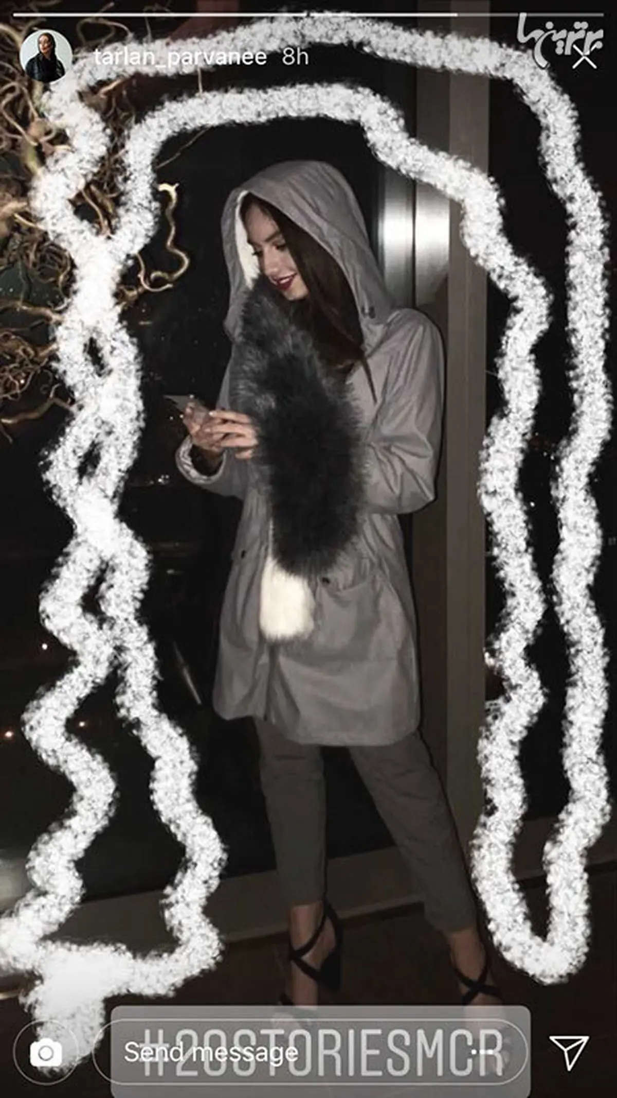 خوشگذرانی شبانه بازیگر معروف ایرانی در بریتانیا