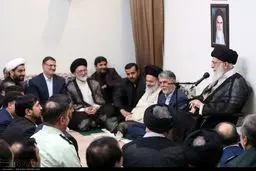 دیدار جمعی از مسئولان و دست‌اندرکاران حج با رهبرانقلاب / تصاویر