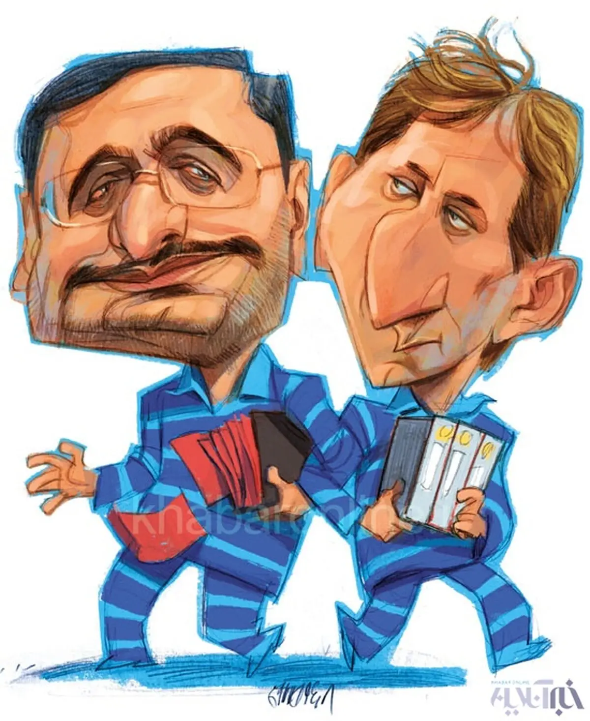 کاریکاتور/ بابک و سعید در دادگاه!