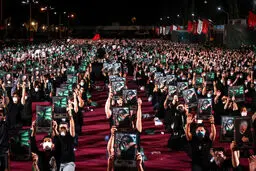 تصویری زیبا از عزاداری دیشب در هیات ریحانه الحسین (ع)