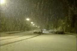 عکس/بارش برف در کوزران کرمانشاه