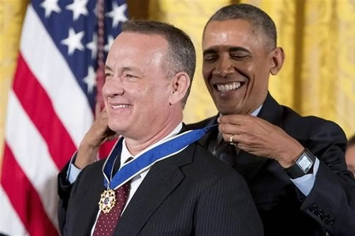 هالیوودی‌ها از اوباما مدال گرفتند
