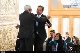 عکس/ آغوش باز ظریف برای وزیر خارجه نروژ