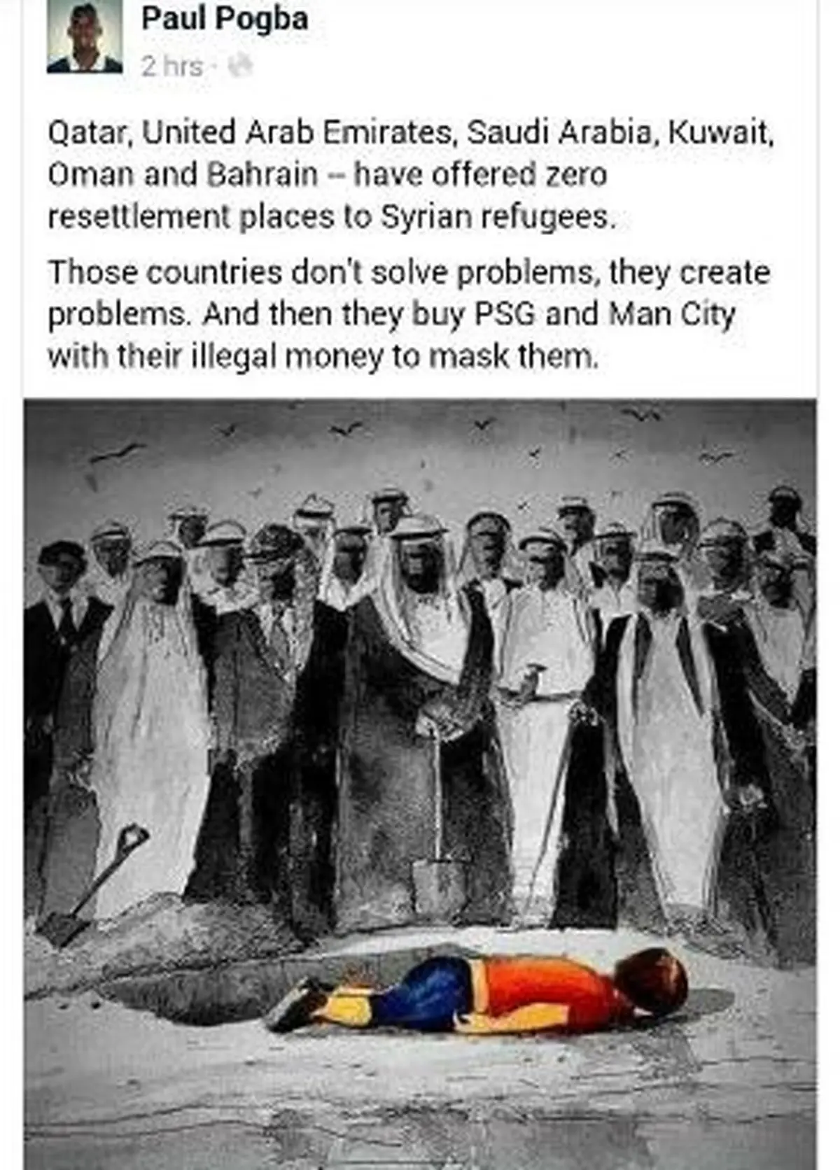 واکنش تند ستاره یوونتوس به غرق شدن کودک پناهجوی سوریه‌ای