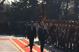 استقبال رسمی جهانگیری از نخست وزیر سوریه