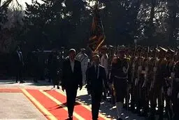 استقبال رسمی جهانگیری از نخست وزیر سوریه