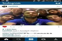 عکس/ سلفی استقلالی‌ها پس از یک برد شیرین