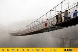 شما جرات رد شدن از این پل را دارید؟+تصاویر