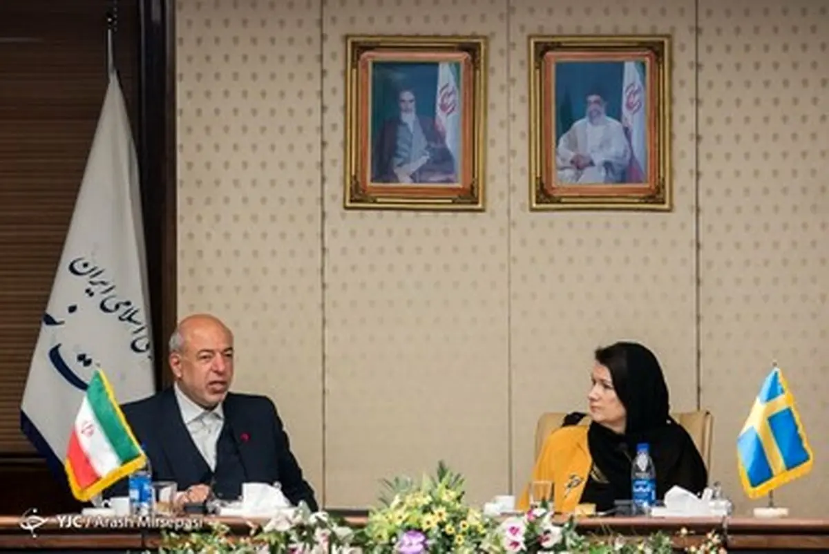 حجاب وزیر تجارت خارجی سوئد در دیدار با چیت چیان/تصاویر