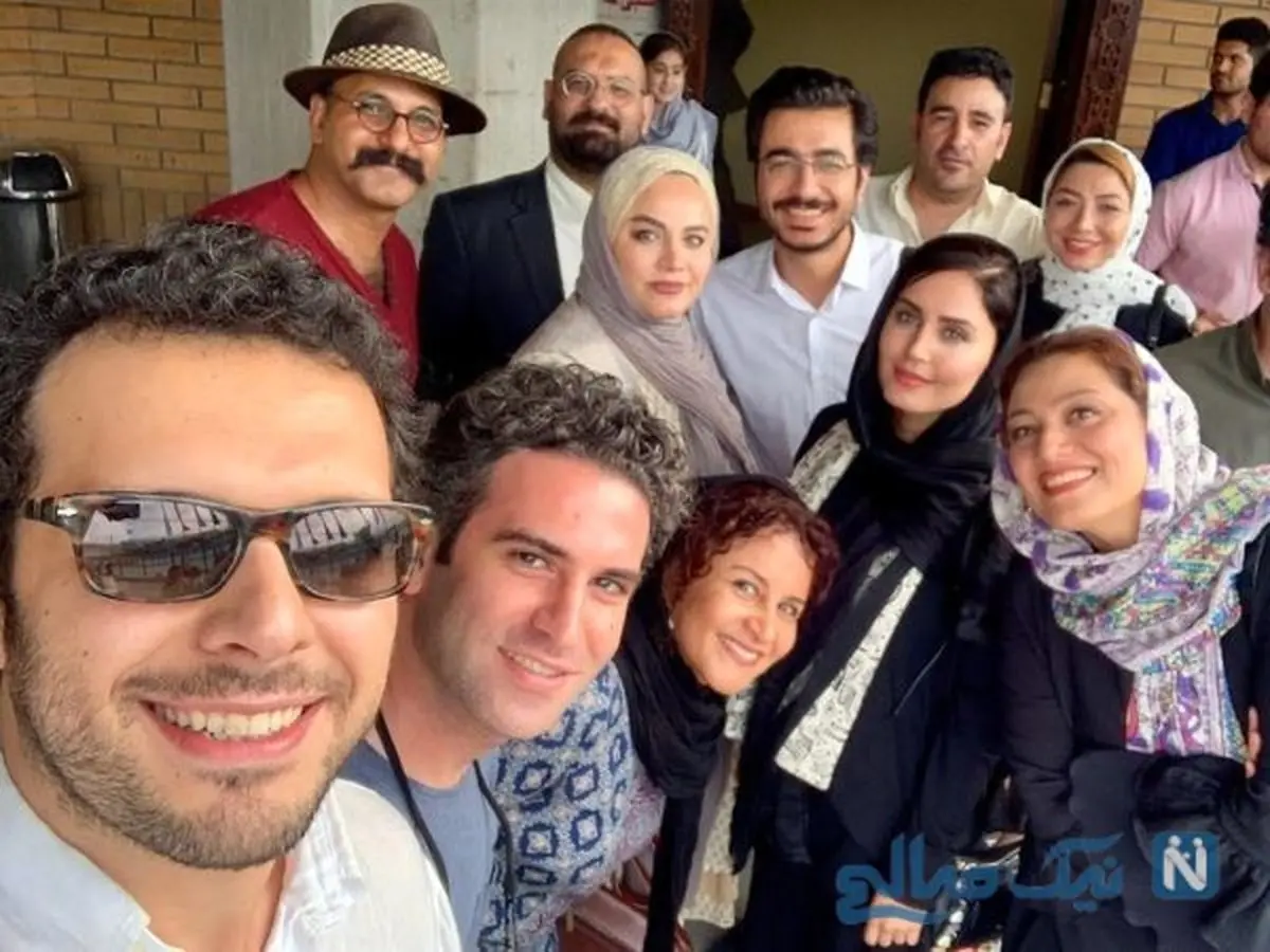 اینستاگرام: الناز شاکردوست و هومن شکیبا در پشت صحنه «وقتی ماه کامل شد»