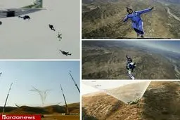 پرش حیرت‌انگیز از ارتفاع بدون چتر نجات/ عکس