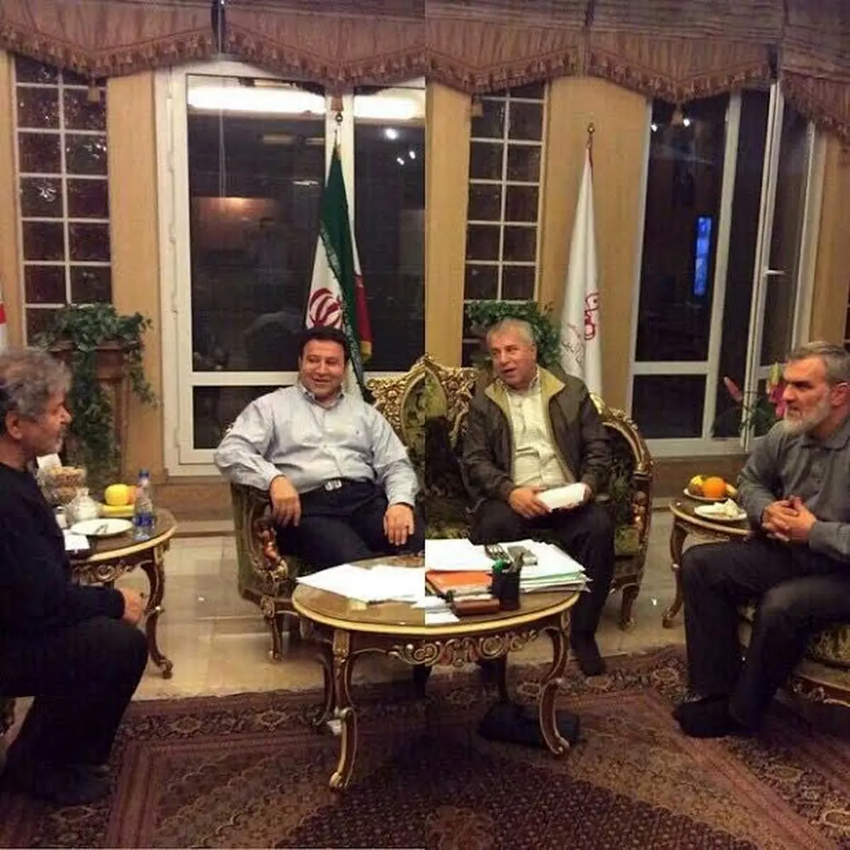 ابهام در جلسه 4 نفره مسئولان سابق برای خرید پرسپولیس/ نفر پنجم سانسور شده است؟! + عکس