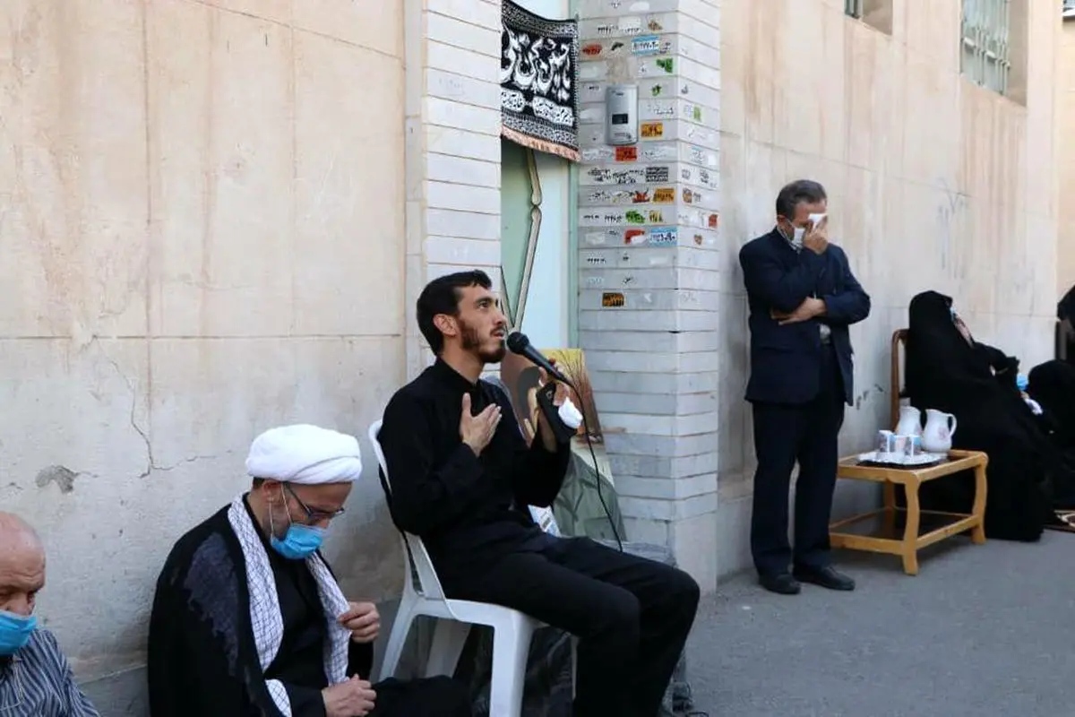 رعایت پروتکل های بهداشتی در هیئات عزاداری + تصاویر