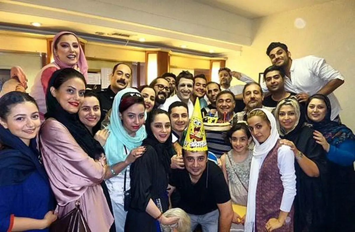 تولد پژمان جمشیدی در پشت صحنه تئاترش/ عکس