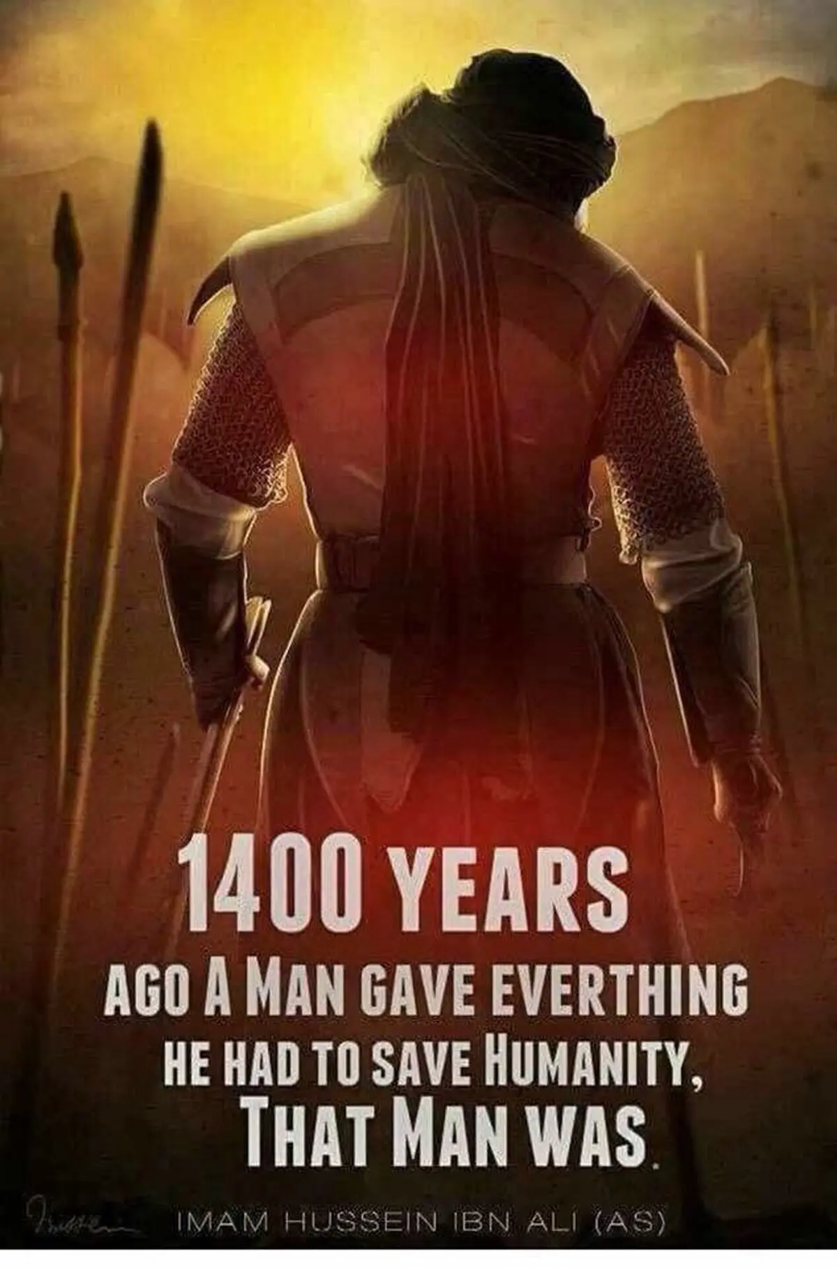 تصویری از امام حسین(ع) در لندن / عکس