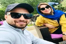 عکس دیده نشده از بابک جهانبخش و همسرش/ عکس