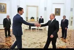 دیدار اسد و پوتین در مسکو/تصاویر