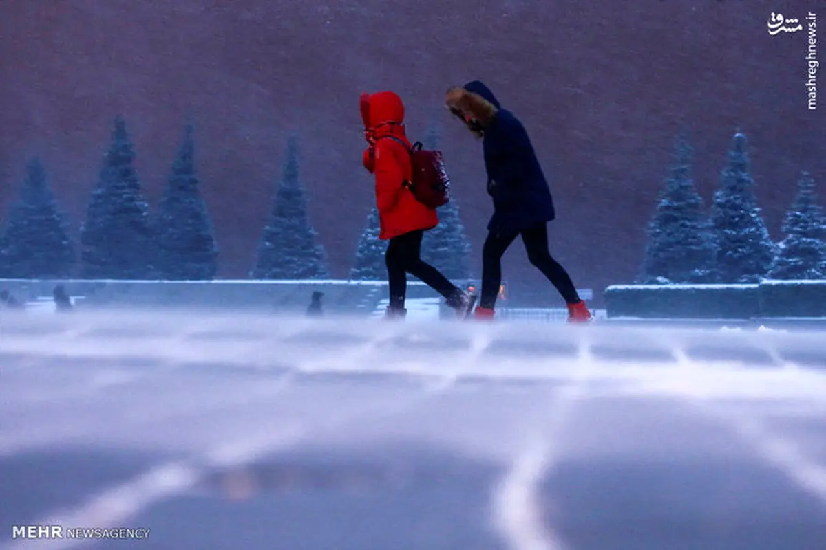 آغاز فصل برف و سرما در اروپا‎/ عکس