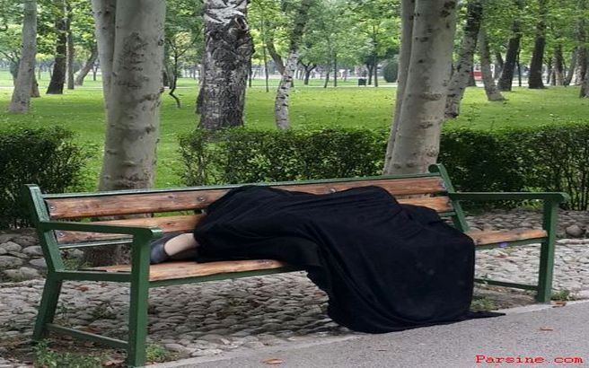 خواب زن بی پناه/پارک ملت تهران