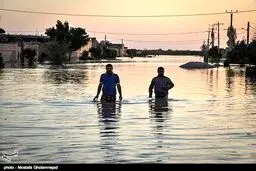 پیشروی سیل در شوشتر - خوزستان/ تصاویر